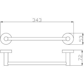 Полотенцедержатель Rav Slezak Colorado COA0701/30Z Золото